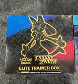 LOT OF 2 - Pokemon TCG Crown Zenith & Mega Evolution Phantasmal Flames ETBs NEW - Image 2