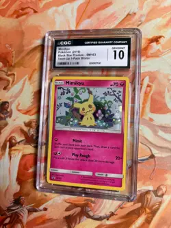 2019 POKEMON SM BLACK STAR PROMO #SM163 MIMIKYU-HOLO CGC 10 GEM MINT - Image 2