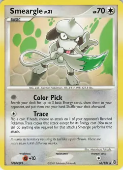 Smeargle 66/132 Secret Wonders Uncommon Normal Pokemon TCG - Image 1
