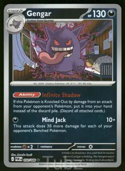 Gengar 050/088 Rare Perfect Order Pokemon Near Mint - Image 1