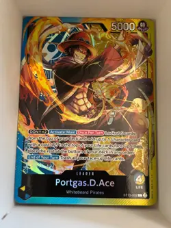 ST13-002 Portgas.D.Ace FOIL English L One Piece TCG Card Game - Image 1