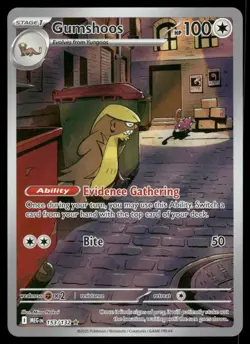 Pokemon Cards Gumshoos 153/132 Mega Evolution Illustration Rare NM *2 - Image 1