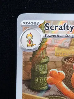 Pokemon TCG Scrafty 139/086 White Flare Illustration Rare Card NM Near Mint - Image 2