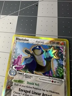 Blastoise 2/100 Delta Species EX Crystal Guardians Holo Rare Pokemon Card MP - Image 3