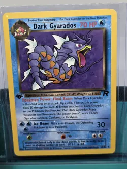 Pokemon Dark Gyarados 1ST EDITION Team Rocket 25/82 Non Holo NM/LP - Image 1