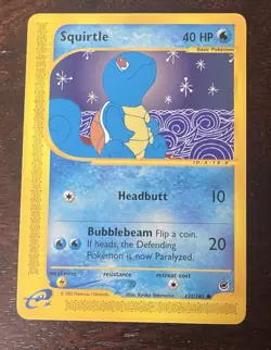 Pokemon TCG Squirtle 132/165 Expedition Base Set Non Holo NM unplayed - Image 1