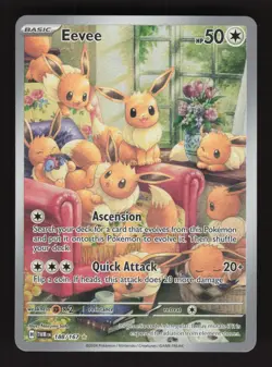 Eevee 188/167 Pokemon Twilight Masquerade Holo Full Art Card - Image 1