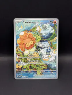 Castform Sunny Form 195/191 IR Surging Sparks ILLUSTRATION RARE HOLO Pokemon EN - Image 1