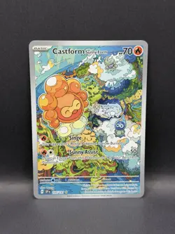 Castform Sunny Form 195/191 IR Surging Sparks ILLUSTRATION RARE HOLO Pokemon EN - Image 2