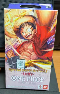One Piece Card Game Special DON!! Set Vol. 1 Luffy NEW SEALED - Image 1