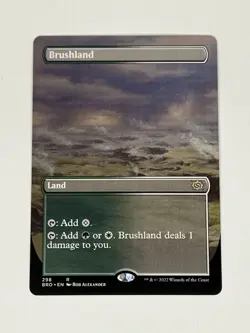 MTG - Brushland (Borderless) - The Brothers' War - NM - Image 1