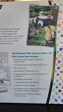 Pokemon TCG Scarlet & Violet 151 Elite Trainer Box ETB - Factory Sealed - Image 4