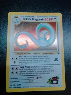 WoTC Pokemon Erika's Dragonair Gym Heroes 4/132 Holo Rare- Swirl - Image 1