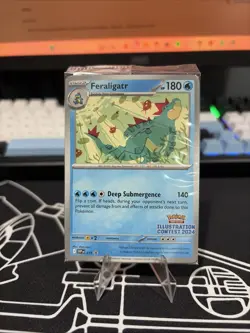 2024 Pokemon Illustration Contest Promo Feraligatr - Pikachu - Toxtricity SEALED - Image 1