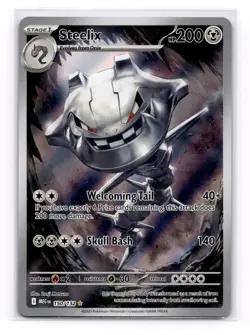 2025 Pokemon Mega Evolution Steelix Illustration Rare #150/132 - Image 1
