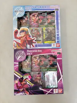 One Piece Card Game Illustration Box Vol 3 and 4 Sealed OP08, OP11, OP12 Packs - Image 1