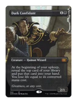 MTG Dark Confidant (Borderless) - Near Mint Foil - Double Masters - Image 1