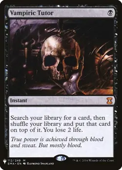 Vampiric Tutor - The List - NM - Magic The Gathering - MTG - Image 1