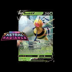 Pokemon TCG Beedrill V 001/189 | Astral Radiance | Holo Rare V | NM - Image 1