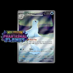 Pokemon TCG Dewgong 097/094 | Phantasmal Flames | Illustration Rare | NM - Image 1