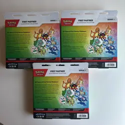 (3 Total) Pokemon TCG First Partner Illustration Collection Series One Box, NIB - Image 2