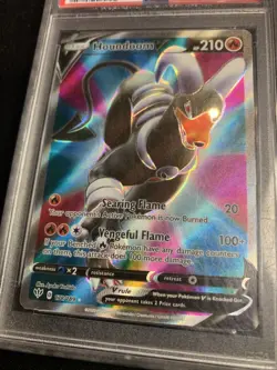 2020 POKEMON SWORD & SHIELD DARKNESS ABLAZE #178 FULL ART/HOUNDOOM V PSA 9 - Image 4