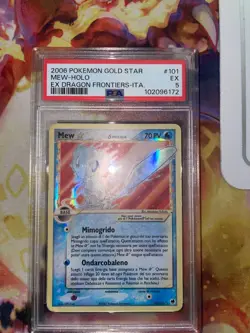 POKEMON EX DRAGON FRONTIERS #101 MEW GOLD STAR HOLO PSA 5 Italian - Image 1