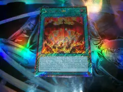 Crimson Gaia 1st Edition Platinum Secret Rare RA05-EN070 Yu-Gi-Oh! - Image 1