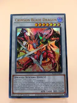Crimson Blade Dragon BLZD-EN037 Ultra Rare Blazing Dominion Yu-Gi-Oh NM - Image 1