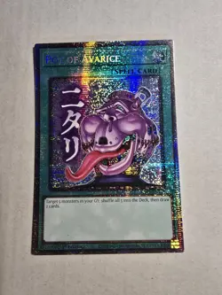 Yugioh Pot of Avarice Stamped RA05-EN114 Starlight rare In hand US seller - Image 1