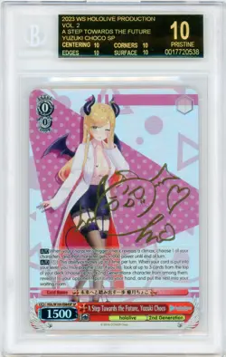 Weiss Schwarz hololive A Step Towards the Future, Yuzuki Choco SP - BGS 10 BLACK - Image 1