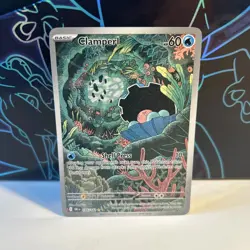 Pokemon TCG Destined Rivals Clamperl Illustration Rare Holo Card 195/182 Mint - Image 1