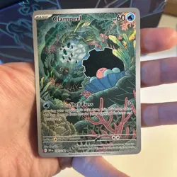 Pokemon TCG Destined Rivals Clamperl Illustration Rare Holo Card 195/182 Mint - Image 4