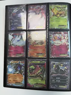 Used) Korea Pokemon Card Binder Collection Lot XY EX SR GX DP Full Art Rare Holo - Image 3