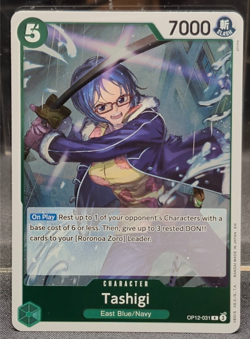 OP12-031 Tashigi FOIL Rare A Legacy of the Master One Piece NM R Green Card - Image 1