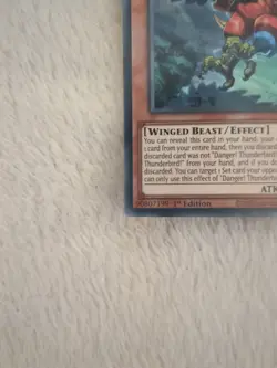 GFTP-EN090 Danger! Thunderbird Ultra Rare 1st Edition LP Yugioh Card - Image 4