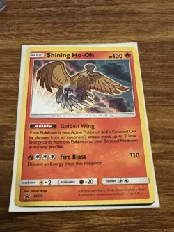 Pokemon TCG Shining Ho-Oh SM70 Black Star Promo Holo Card NM Condition - Image 1