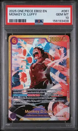 PSA 10 2025 One Piece Monkey D Luffy 25th Collection #061 SEC EB02-061 ✨💎 - Image 1