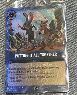 Disney Lorcana Putting It All Together 27/P3 Promo Card from Zootopia 2 - Image 1