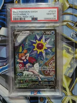 PSA 10 Starmie V Astral Radiance Pokemon Card Trainer Gallery TG13/TG30 2022 - Image 1