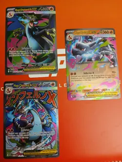 3 Pokemon Charizard Card Lot Mega Charizard X EX 109/094 Charizard 023 Promo - Image 1
