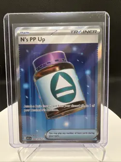 Pokemon N's PP Up Trainer Full Art Foil Rare Card 262/217 ASC NM - Image 1