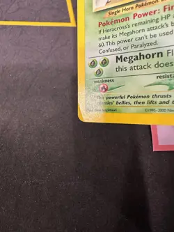 Pokemon Card Heracross Neo Genesis Unlimited Holo Rare 6/111 075💎MP💎 - Image 4