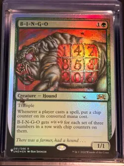 B-I-N-G-O UND 61 Magic MTG Rare NM - Image 1