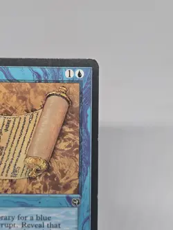 Magic The Gathering TCG Merchant Scroll Homelands MTG Blue Vintage WOTC '95 - Image 3