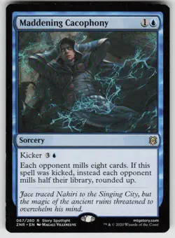 Maddening Cacophony 67 Rare Zendikar Rising Magic: The Gathering Near Mint - Image 1