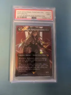 Magic: The Gathering Final Fantasy Sephiroth (Surge Foil) (Borderless) PSA 9 - Image 1