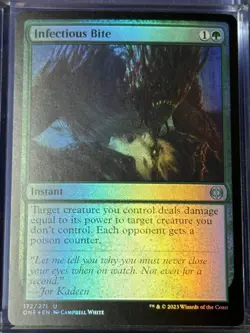 Infectious Bite ONE 172 Magic MTG U FOIL NM - Image 1