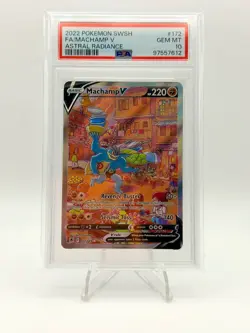 2022 POKEMON ASTRAL RADIANCE ALTERNATE FULL ART MACHAMP V 172/189 PSA 10 - Image 1