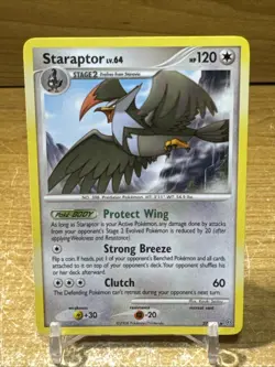 Pokemon TCG - Staraptor - 27/100 - Stormfront - Regular - Rare - LP - Image 1